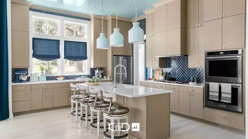 برچسب کابینت سفید