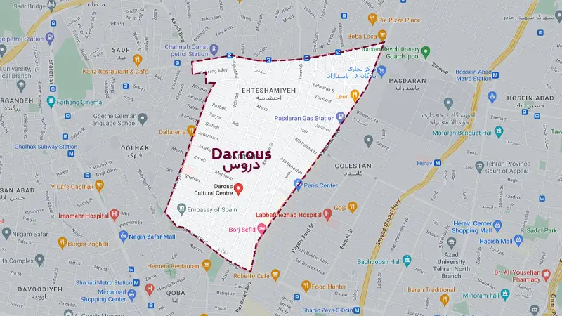 محله دروس د رمنطقه سه تهران