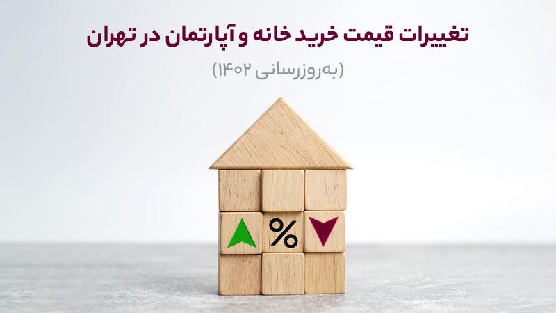 تغییرات قیمت خرید خانه و آپارتمان در تهران